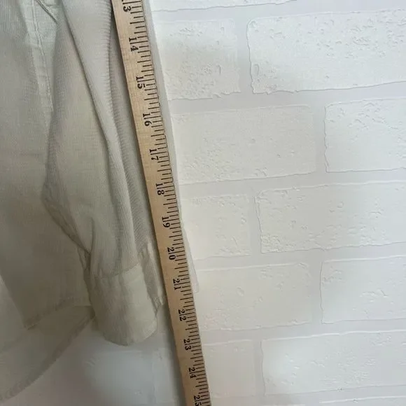 Disney Store Button Down Shirt Womens Size L Off White Pooh Embroidered - Picture 7 of 16